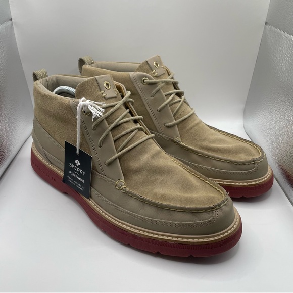NWT Men’s Sperry Birch Lug Leather Chukka Boots Size 12 - Picture 1 of 7